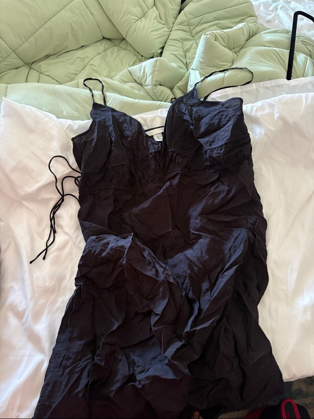H&M Black Maxi Slip Dress